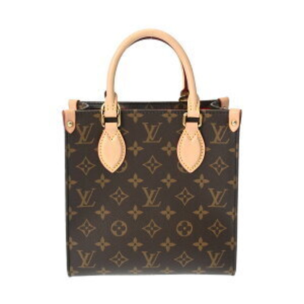 Louis Vuitton Monogram Sac Plat bag brown canvas tote handbag